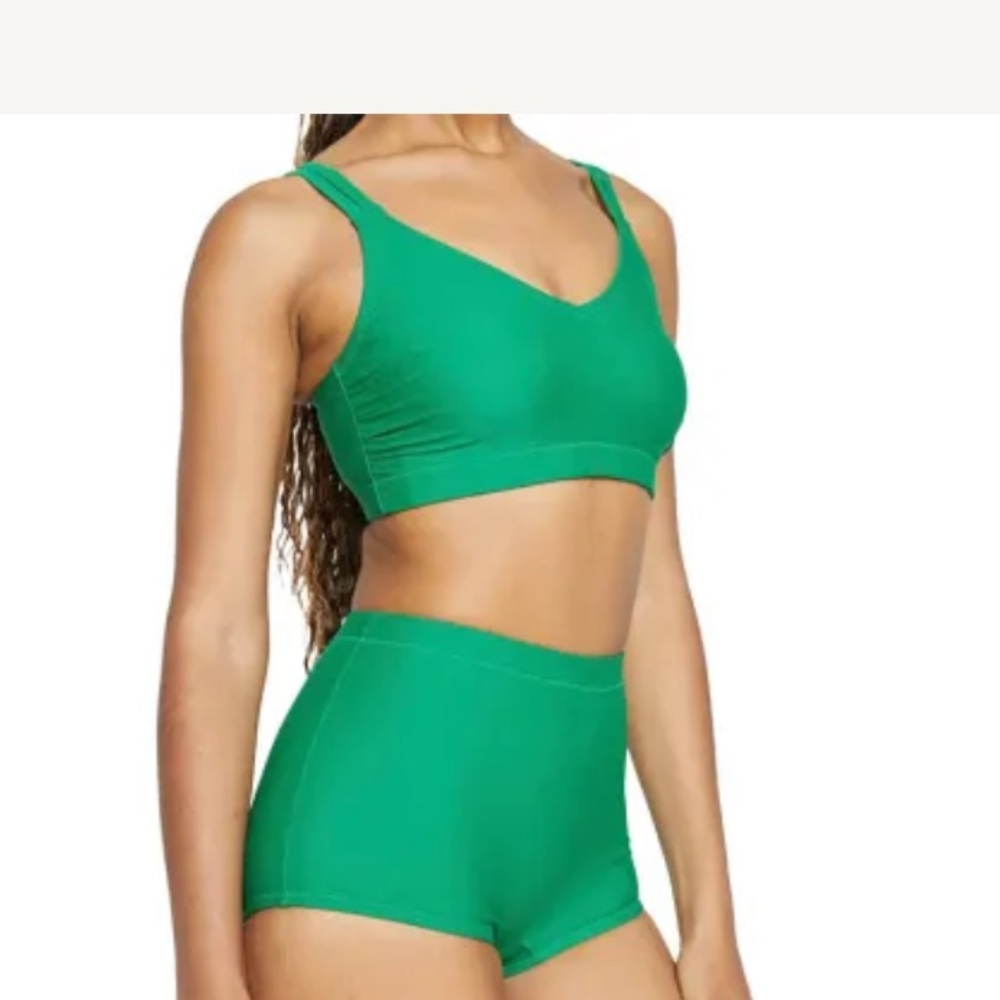 Universal Standard bikini shorts- green